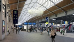 Studio Persevoir AREP quai transversal gare Saint Lazare Paris Image 3D Perspective 3D