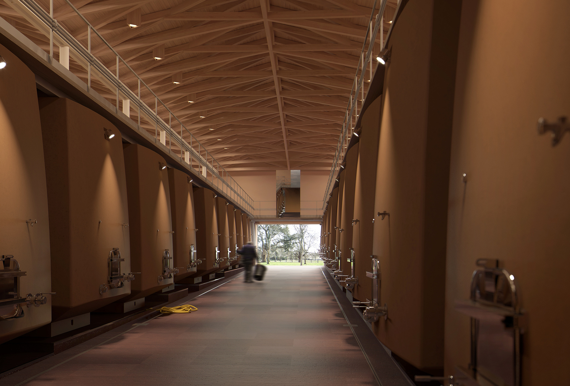 Studio Persevoir Sylvain Dubuisson domaine viticole dans le bordelais Bordeaux Image 3D Perspective 3D