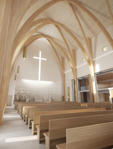 Studio Persevoir Eglise Sainte Bathilde Chelles Image 3D Perspective 3D