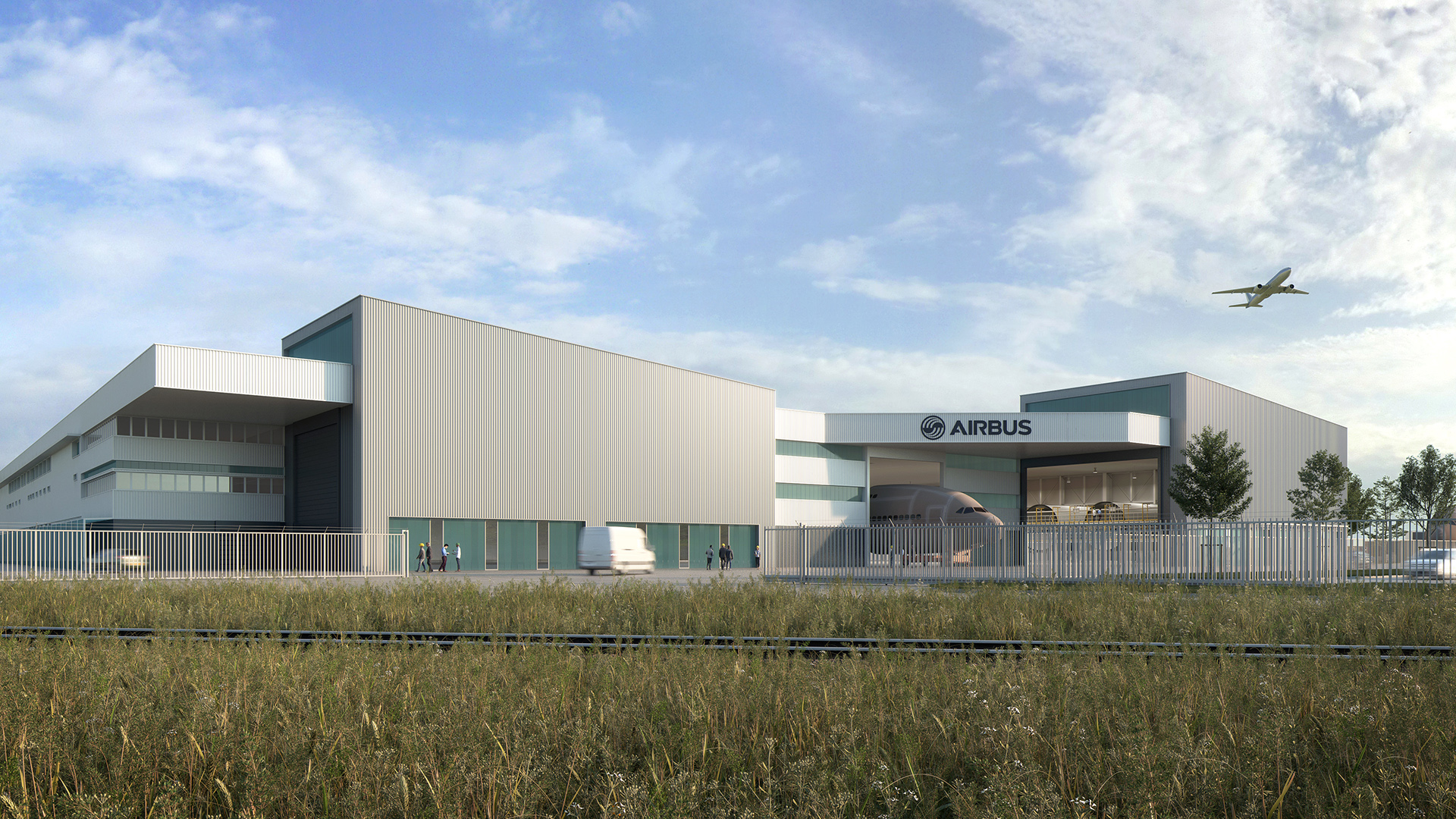 Hangar aéronautique Airbus SaintNazaire Studio Persevoir