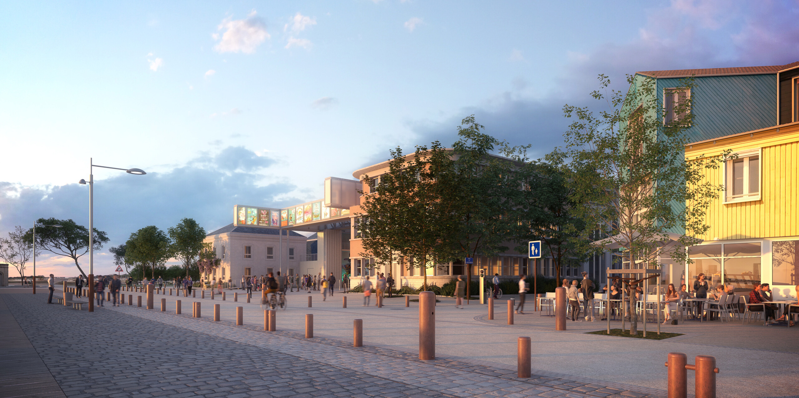 Studio Persevoir Alexandre Chemetoff & Associés Friche Du Gabut La Rochelle Quai Georges Simenon Image 3D Perspective 3D