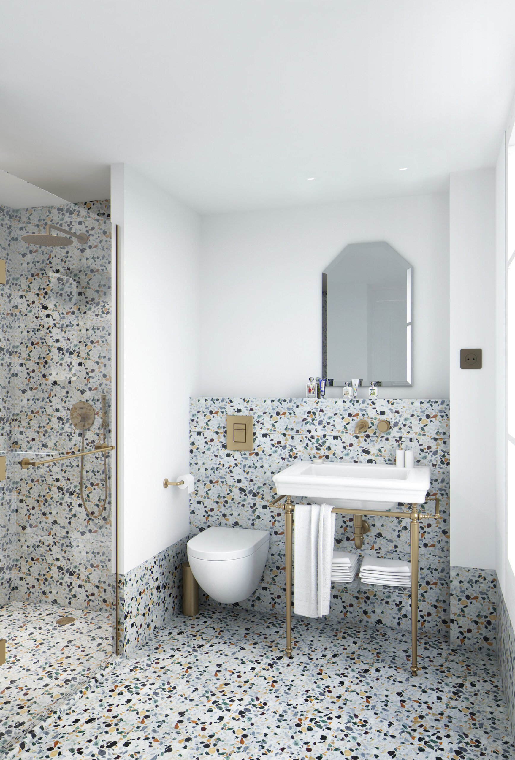 Studio Persevoir Favorite Aménagement Salle De Bain Hôtel Monte Cristo Paris Image 3D Perspective 3D