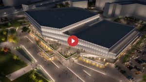 Studio Persevoir Projet Film Animation 3D Architecture Groupe 6 Cardinal Edifice Arena Le Colisée De Tremblay en France Lancement Vidéo 3D Plans 3D