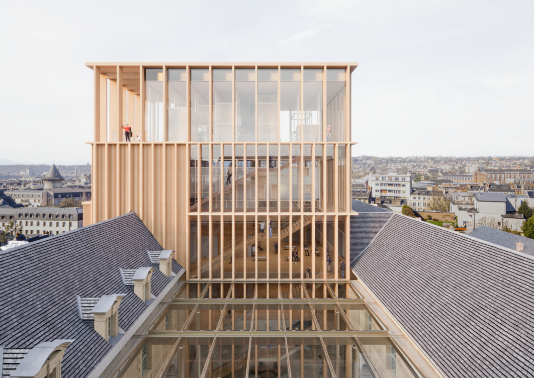 Studio Persevoir concours laureat pôle muséal beauvoisine museum Metropole Rouen Richard Duplat Christophe Bidaud Architectes CBA Ateliers Adeline Rispal scénographie Agence Si Seine Maritime Image 3D Film 3D